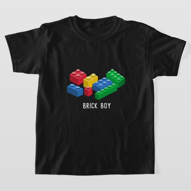 Spielzeug-Gebäude-Steine bunt Kinder T-Shirt (Ablage )