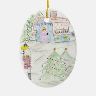 Spielzeug-Geschäft Keramik Ornament