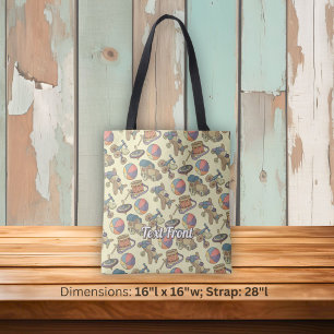 Spielzeug-Icons Hintergrund Tasche
