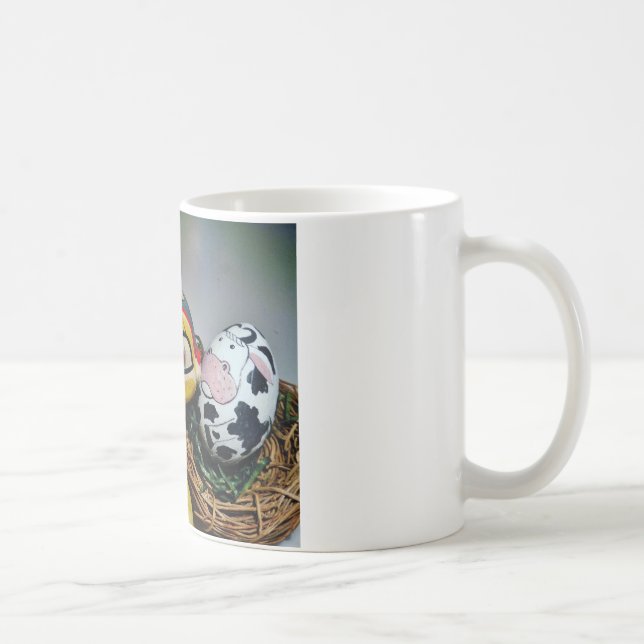 Spielzeug-Kaninchen und Kuhei Kaffeetasse (Rechts)