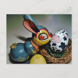 Spielzeug-Kaninchen und Kuhei Postkarte
