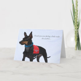 Spielzeug Manchester Terrier erhält Well Card Karte