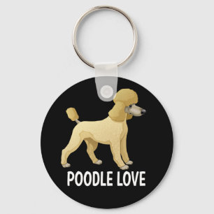 Spielzeug Miniatur Pudel Welpe Hund Liebe Schwarz Schlüsselanhänger