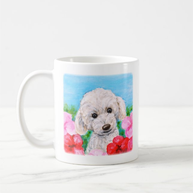 Spielzeug Poodle, Bichon frise, Maltese, Fluffy do Kaffeetasse (Links)