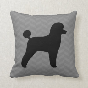 Spielzeug-Poodle-Silhouette Kissen