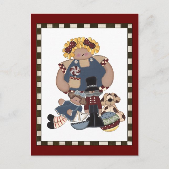 Spielzeug Postkarte (Vorderseite)