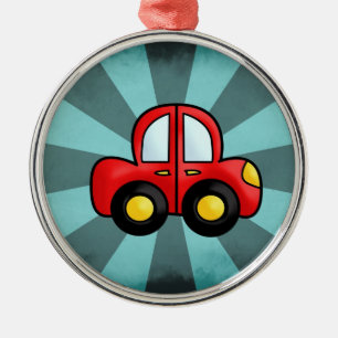 Spielzeug-Retro-Auto-Kunst Silbernes Ornament