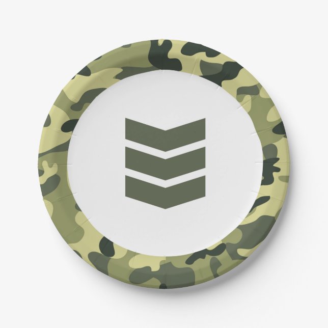 Spielzeug-Soldat-Armee-Papier-Nachtischteller Pappteller (Vorderseite)