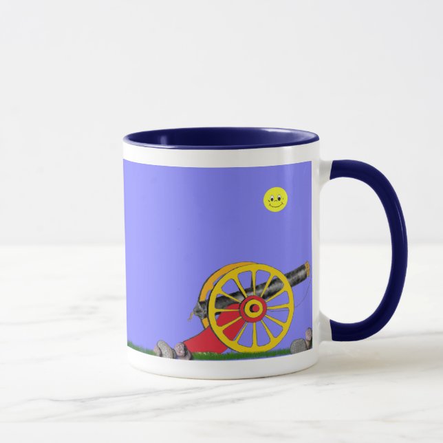 Spielzeug-Soldat und Spielzeug-Kanonen-… Becher Tasse (Rechts)