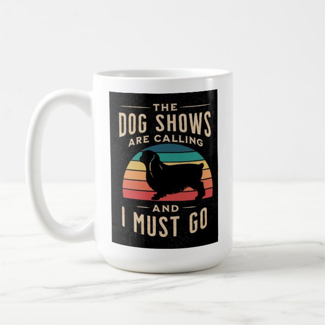 Spielzeug Spaniel Hundeschauen rufen Tasse an (Links)