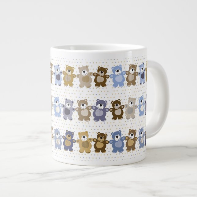 Spielzeug-Teddybär Jumbo-Tasse (Vorderseite Rechts)