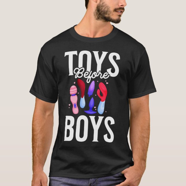 Spielzeug vor Jungen Funny Adult Humor Frauen Emba T-Shirt (Vorderseite)