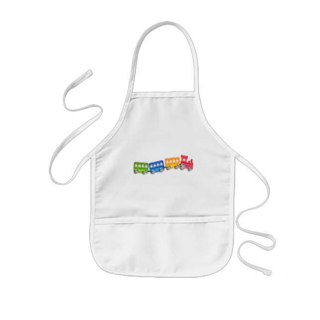 Spielzeug-Zug Kinderschürze (Vorne)