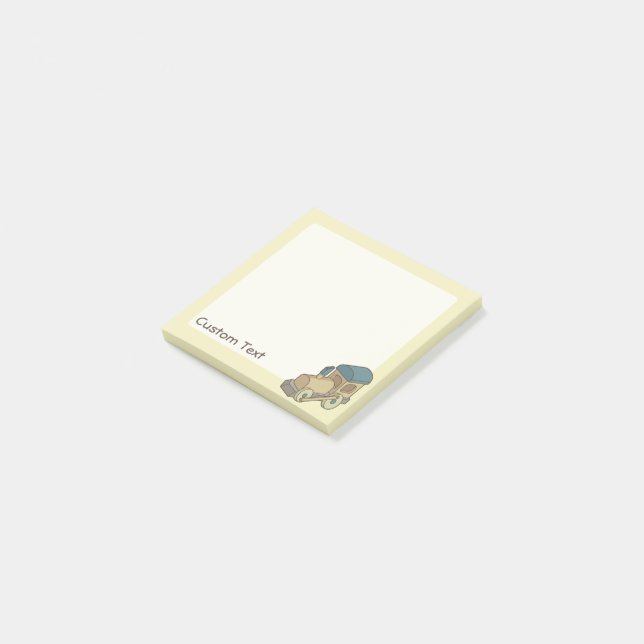 Spielzeug Zug Post-it Klebezettel (angewinkelt)
