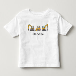 Spielzeuge Baustellenfahrzeuge für Jungen Kleinkind T-shirt