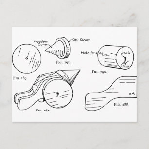 Spielzeugfeuerwerk Postkarte