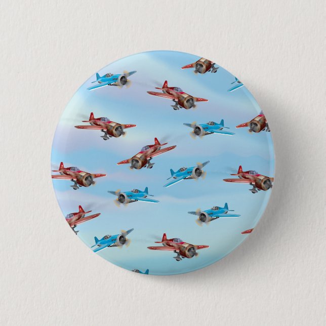 Spielzeugflugzeuge Button (Vorderseite)
