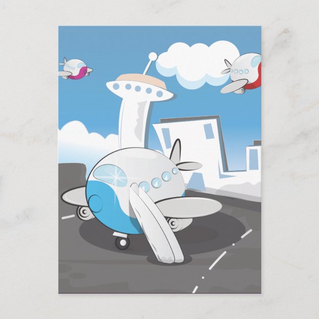 Spielzeugflugzeuge Postkarte (Vorderseite)