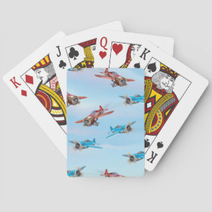Spielzeugflugzeuge Spielkarten