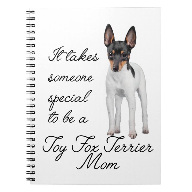 Spielzeugfox-Terrier-Mama-Zeitschrift Notizblock (Vorderseite)