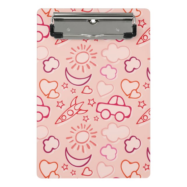 Spielzeughintergrund Mini Klemmbrett (Vorderseite)