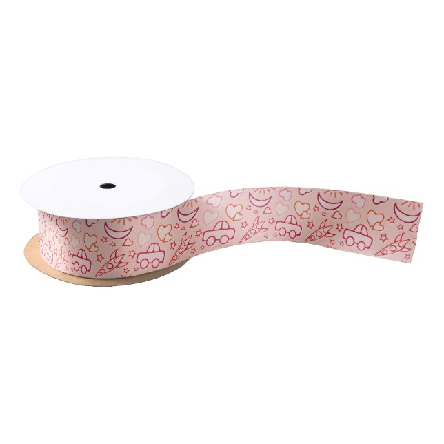 Spielzeughintergrund Satinband (Spule)