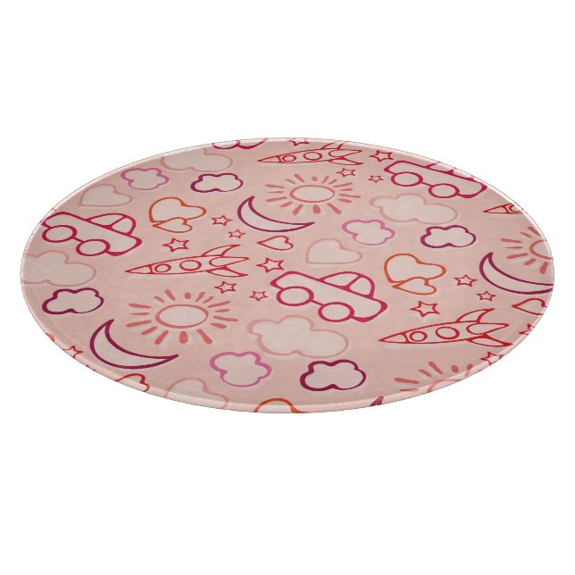 Spielzeughintergrund Schneidebrett (Ecke)