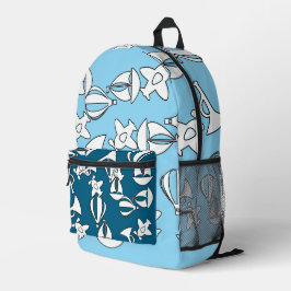 Spielzeugkollektion Kids Lt Blue + Aquamarine Kind Bedruckter Rucksack