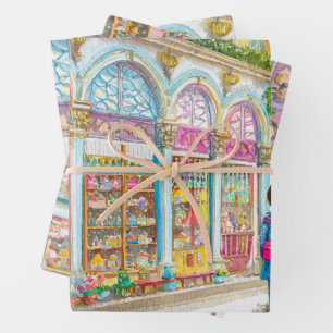 Spielzeugladen in Paris Geschenkpapier Set