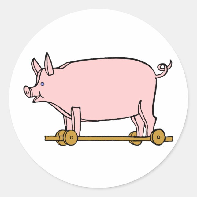 Spielzeugpfeife Vintag Art Sticker (Vorderseite)