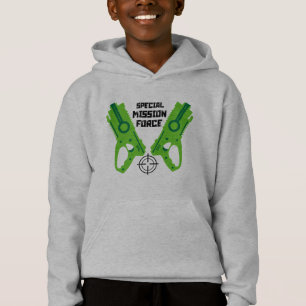 Spielzeugpistolen-Kampf zu Weihnachten und Geburts Hoodie