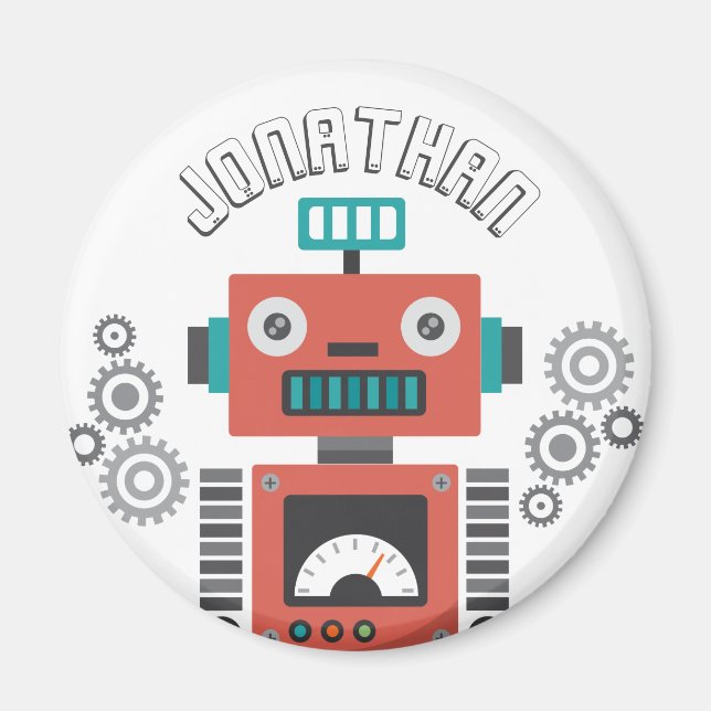 Spielzeugroboter Magnet (Vorne)