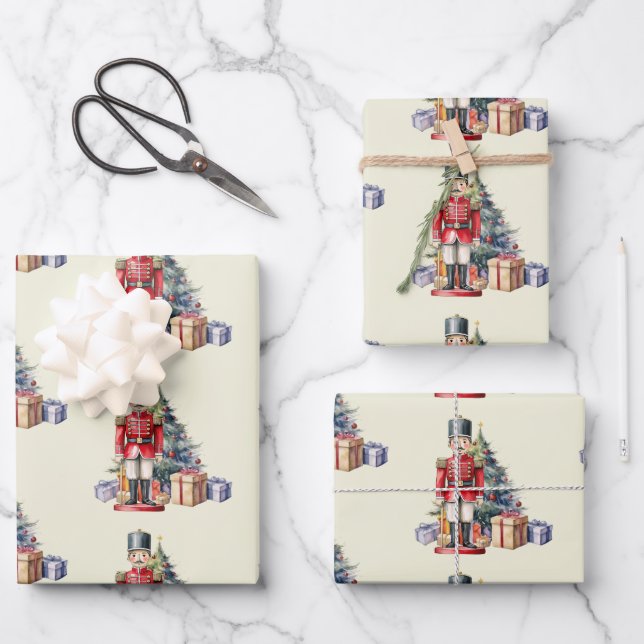 Spielzeugsoldier-Muster Geschenkpapier Set (Vorderseite)