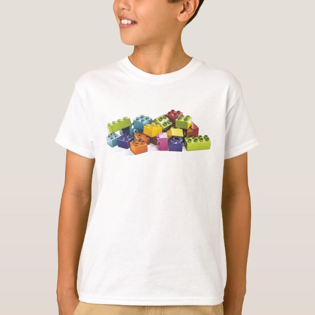 Spielzeugspieljunge Mädchen Kinder Gebäude Kinderg T-Shirt (Vorderseite)