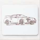 Spielzeugsupraskizze 1996 mousepad<br><div class="desc">Skizze Toyota Supras 1996</div>