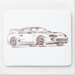 Spielzeugsupraskizze 1996 mousepad<br><div class="desc">Skizze Toyota Supras 1996</div>