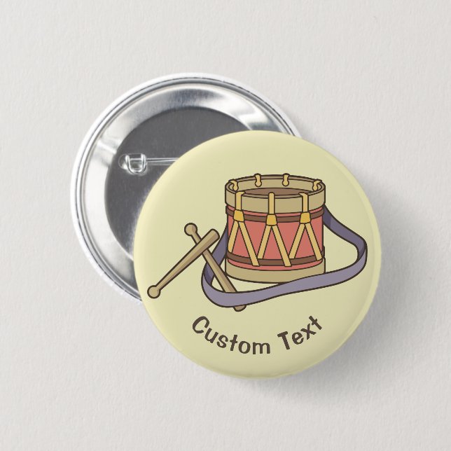 Spielzeugtrommel Button (Vorne & Hinten)
