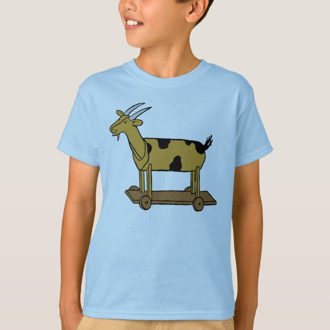 Spielzeugziege Vintag Art T - Shirt (Vorderseite)