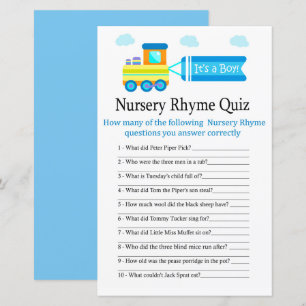 Spielzeugzug Kinderzimmer Rhyme Quiz Kinderduschen