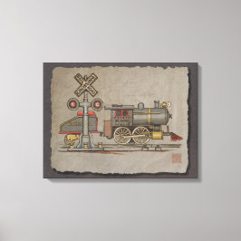Spielzeugzug Leinwanddruck