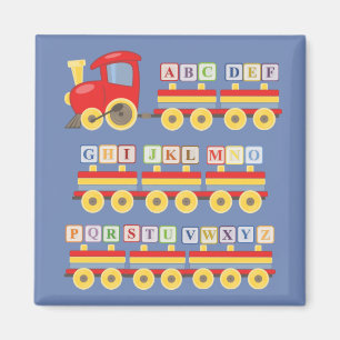 Spielzeugzug mit Alphabet Blocks Kinder Magnet