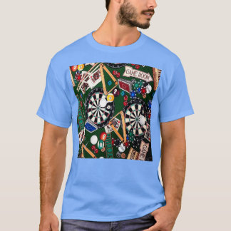 Spielzimmer Billiard Darts ampamp Cards T-Shirt
