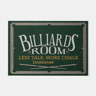 Spielzimmer-Dekoration, Billardsaal Fußmatte