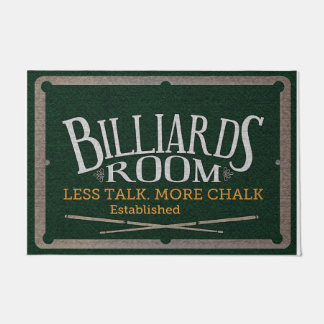 Spielzimmer-Dekoration, Billardsaal  Fußmatte