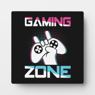 Spielzone, Mancave - Funny Video Gamer, Gaming Fotoplatte