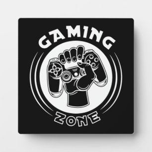 Spielzone, Mancave - Funny Video Gamer, Gaming P Fotoplatte