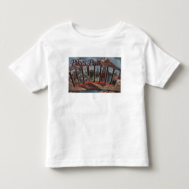 Spiess-Spitze, Colorado - große Buchstabe-Szenen Kleinkind T-shirt (Vorderseite)