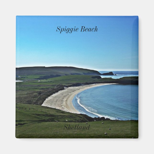 Spiggie Beach, Shetland Magnet (Vorne)
