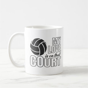 Spike, Kick, Swing! Volleyball, Fußball und Softba Kaffeetasse