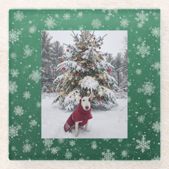 Spike "Let it snow" Glasuntersetzer (Vorderseite)